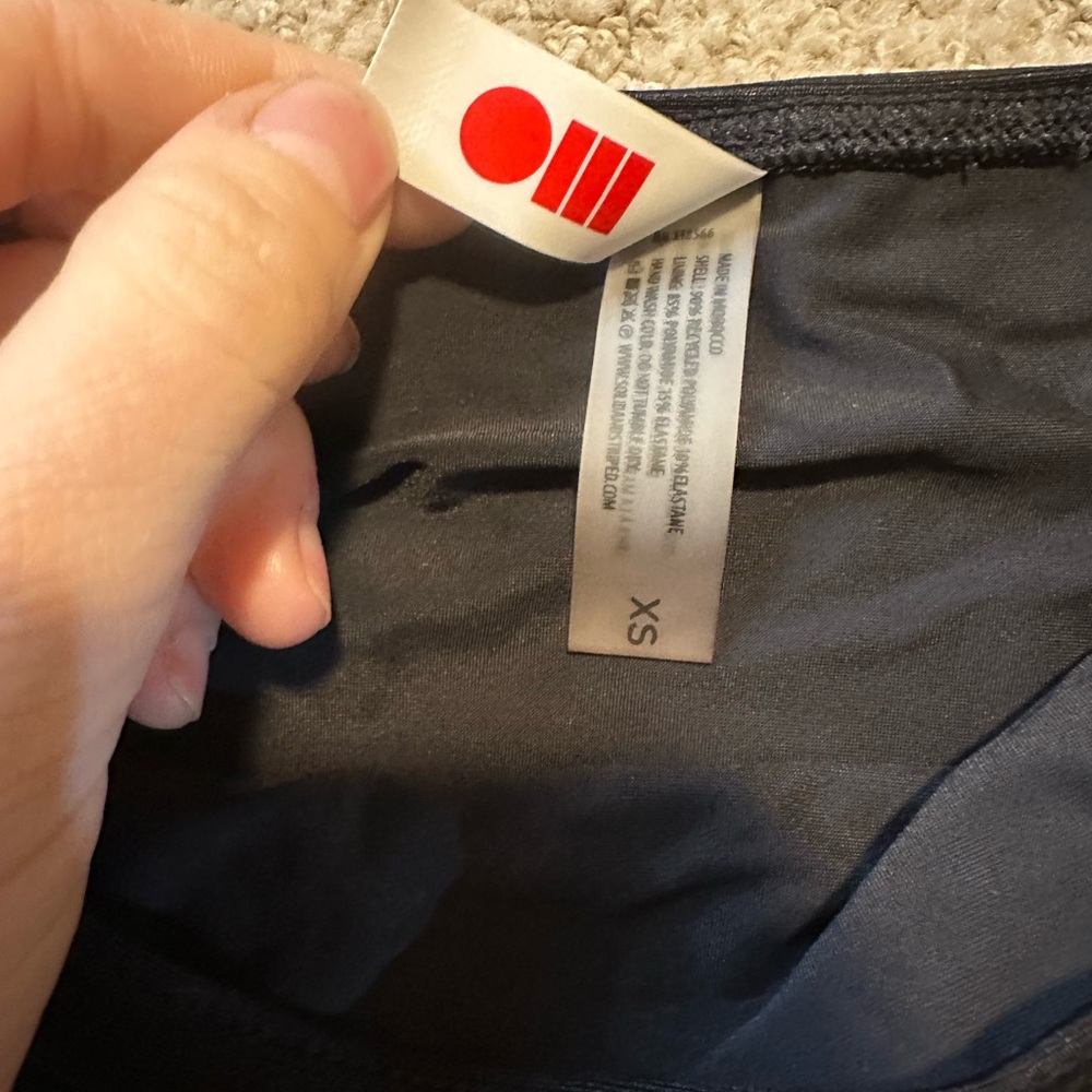 Solid And Striped Ribbed Bikini Bottoms Black - image 4